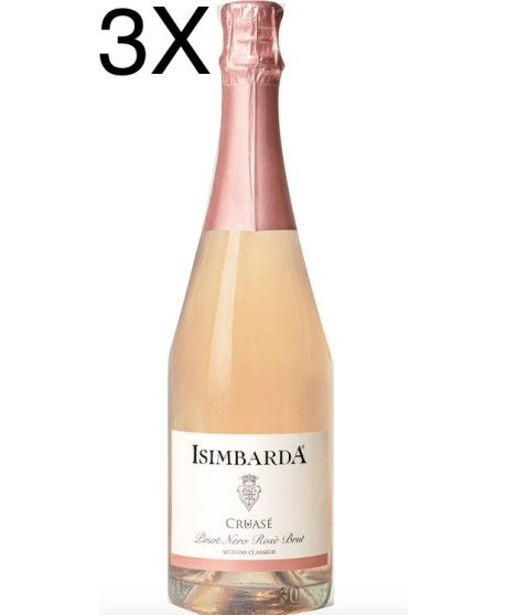 (3 BOTTIGLIE) Isimbarda - Cruasé - Pinot Nero Rosè Brut - Metodo Classico - Oltrepo' Pavese DOCG - 75cl