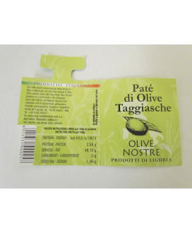 Online sales Paté Taggiasca quality Olive. Shop online Italian Pate' Olive Taggiasche Ligure. Buy Pickles and vinegars under qua