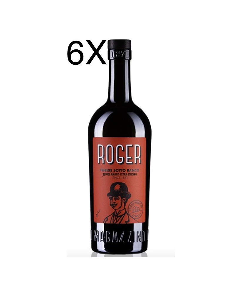 (3 BOTTLES) Vecchio Magazzino Doganale - Roger - Bitter Amaro Extra Strong - 70cl