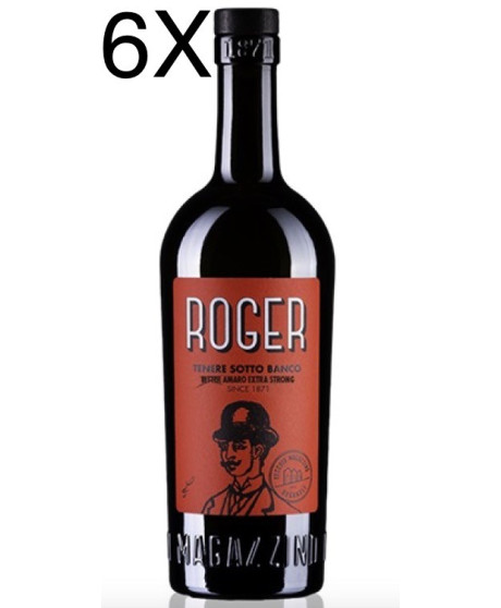 (3 BOTTLES) Vecchio Magazzino Doganale - Roger - Bitter Amaro Extra Strong - 70cl