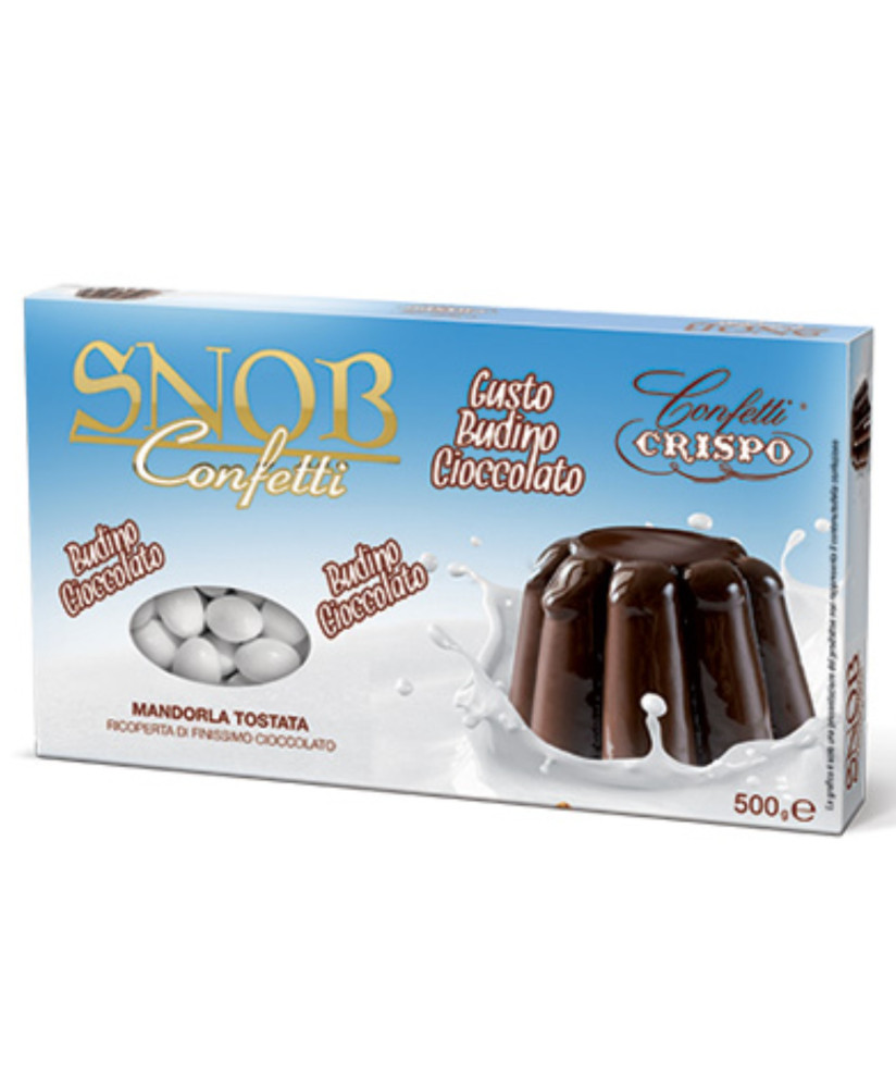 Online sales confetti Italian Crispo stuffed with chocolate pudding. Buy Snob Almond and chocolate pudding. Shop online Confetti