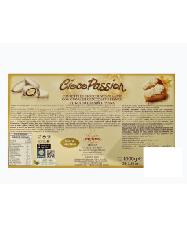 Vendita online confetti ripieni gusto Baba' e Panna Ciocopassion Crispo scatola da 1000g. Shop on-line confetti C