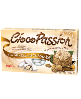 Vendita online confetti ripieni di Ricotta e Noci Ciocopassion Crispo scatola da 1000g. Shop on-line confetti Cio