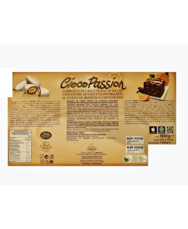 Online sales Italian confetti filled Ciocopassion Crispo price per box 1000g. Shop online confetti made in Italy Choco Passion o