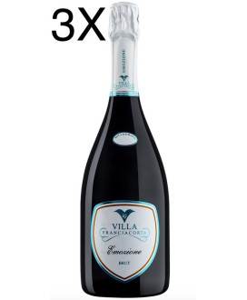 Vendita online Franciacorta Villa Emozione Brut Millesimato. Uvaggio: Chardonnay, Pinot Nero e Pinot Bianco. Vino bianco fr