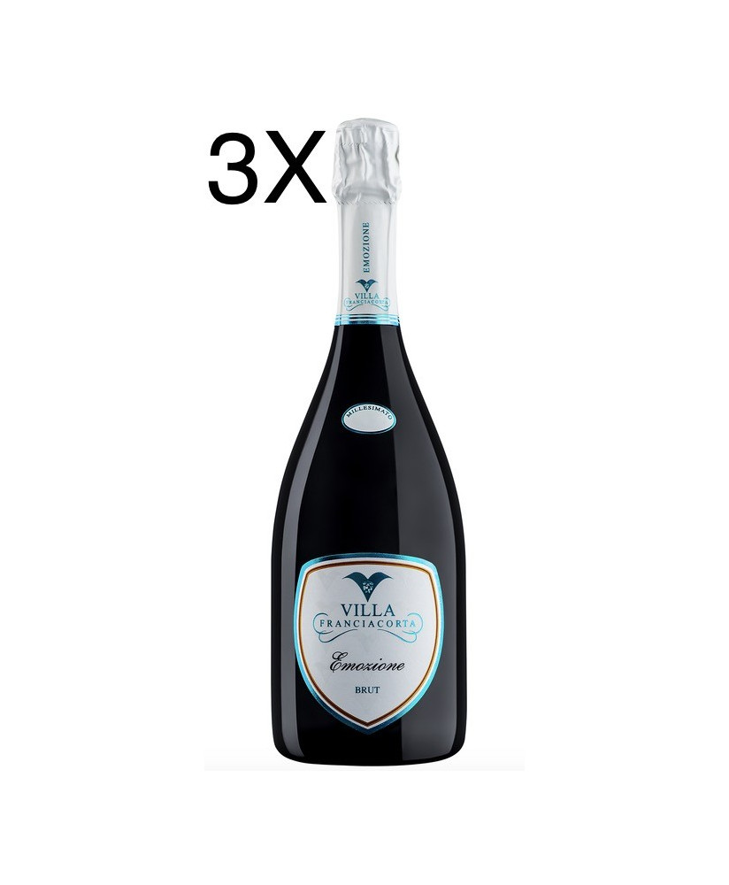 (3 BOTTLES) Villa - Emozione - Brut - Millesimato 2018 - Franciacorta 75cl