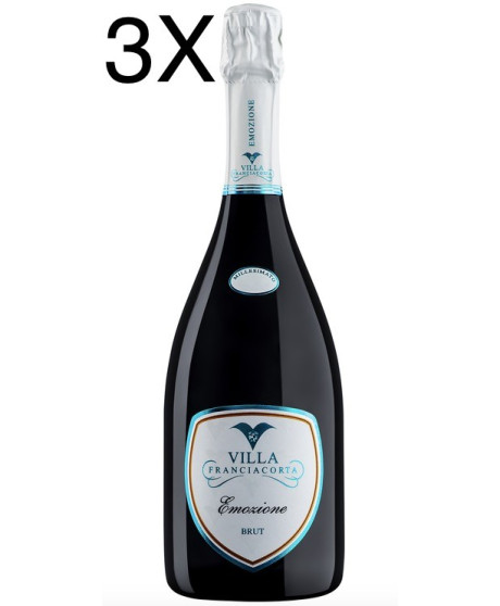 (3 BOTTLES) Villa - Emozione - Brut - Millesimato 2018 - Franciacorta 75cl