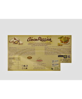 Online sales Italian confetti filled Ciocopassion Crispo price per box 1000g. Shop online confetti made in Italy Choco Passion o