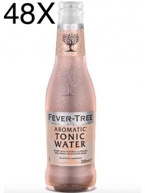 24 BOTTIGLIE - Fever Tree - Aromatic Tonic Water - Acqua Tonica - 20cl