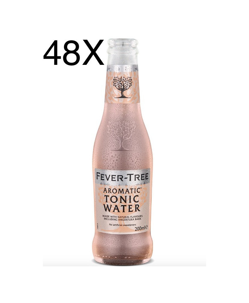 24 BOTTIGLIE - Fever Tree - Aromatic Tonic Water - Acqua Tonica - 20cl