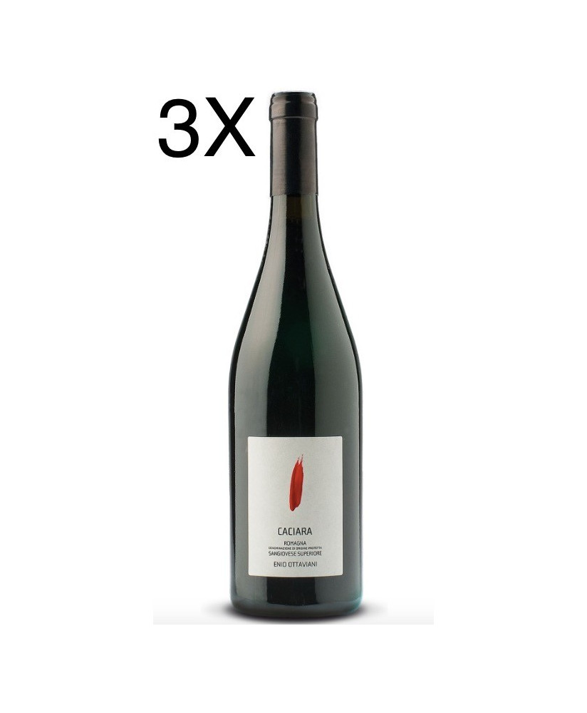Vendita online Sangiovese Superiore Caciara dell' Azienda Agricola Enio Ottaviani - Vino Rosso intenso, gradevolmente asciutto.