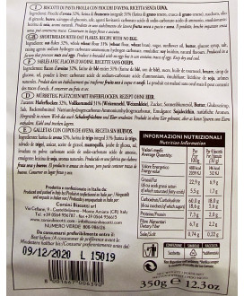 Shop online biscuits Corsini with Cereals, classic biscuits, Biscuits Corsini with whole wheat flour, Biscuits with honey.