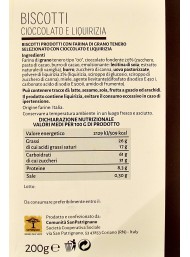 San Patrignano - Chocolate and Liquorice Biscuits - 200g