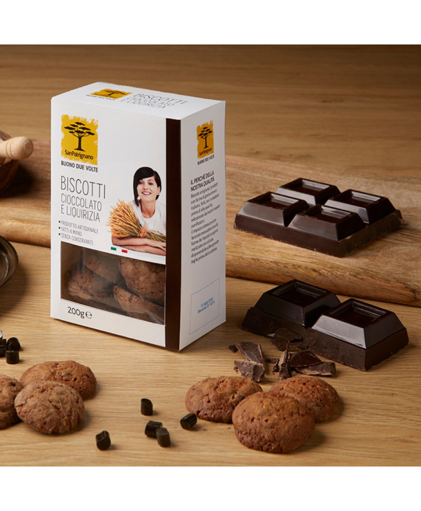 San Patrignano - Biscotti - Cioccolato e Liquirizia - 200g