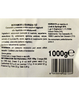 Vendita online caramelle Horvath di Lindt Moramor senza zucchero gommose alla liquirizia a € 17,00 al kg. Shop on line caramelle