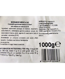 Vendita online caramelle Horvath di Lindt alla menta senza zucchero e senza glutine gommose alla menta. Shop on line caramelle H