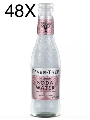 24 BOTTIGLIE - Fever Tree - Premium Soda Water - 20cl