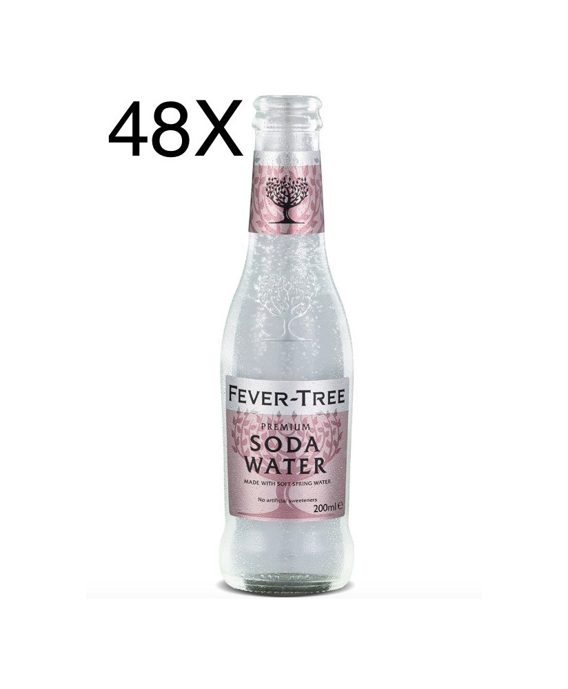 24 BOTTIGLIE - Fever Tree - Premium Soda Water - 20cl