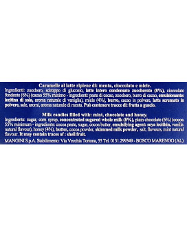 Caramelle Mangini, Bye Latte. Vendita on line caramelle Mangini di Alessandria. Shop on line caramelle da Bar e da ufficio, rip