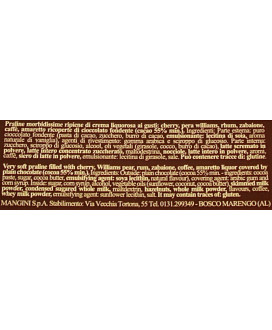 Mangini, Noblesse, caramelle ripiene ricoperte di cioccolato a € 20,00 al kg. Vendita online Caramelle ripiene alcoliche gusti R