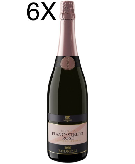 (6 BOTTIGLIE) Endrizzi - Piancastello Rose' - Riserva Millesimato 2018 - Trento DOC - 75cl