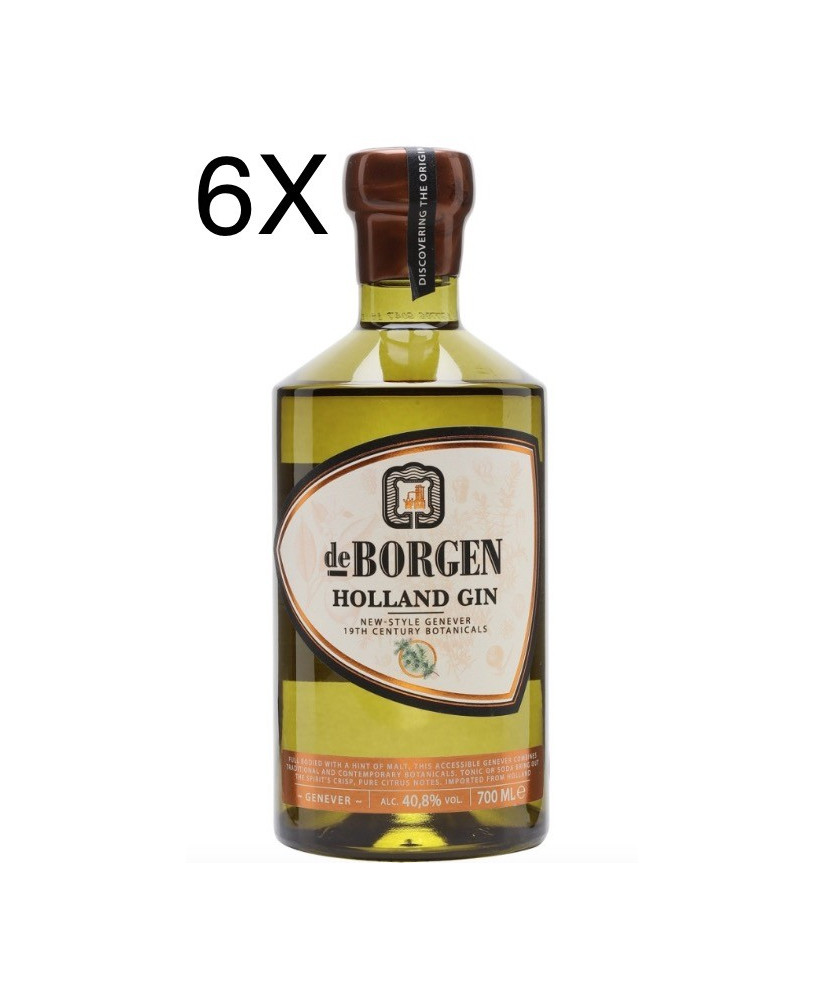 (3 BOTTLES) De Borgen - Gin Holland - New Style Genever - 70cl