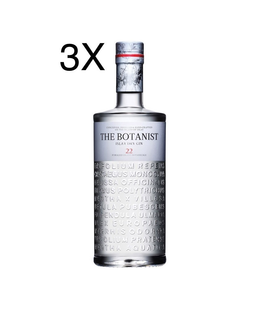 (3 BOTTIGLIE) The Botanist - 22 - Islay Dry Gin - 100cl - 1 Litro