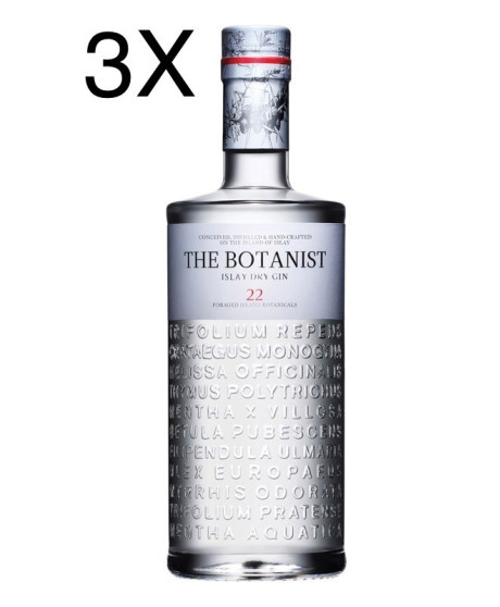 (3 BOTTLES) The Botanist - 22 - Islay Dry Gin - 100cl