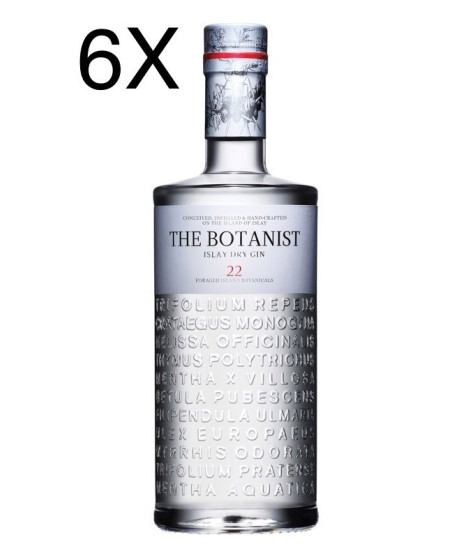 (6 BOTTLES) The Botanist - 22 - Islay Dry Gin - 100cl