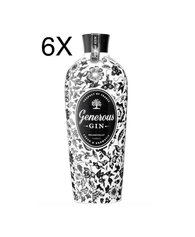 (3 BOTTLES) Generous Gin - Delightfully - Fresh and Aromatic - 70cl