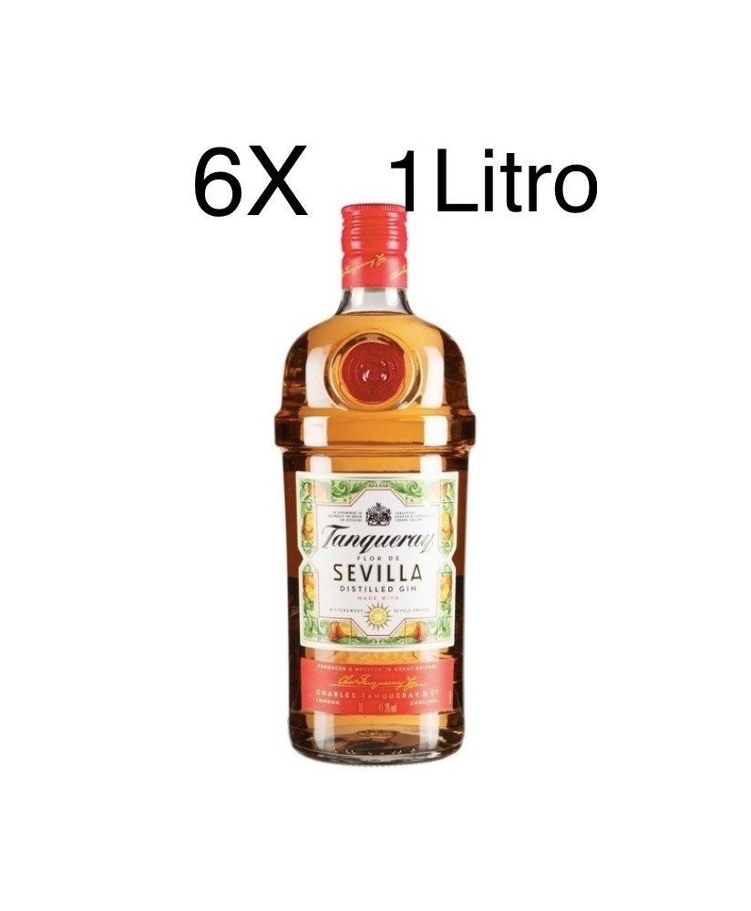 (3 BOTTLES) Tanqueray Gin - Flor de Sevilla - 100cl