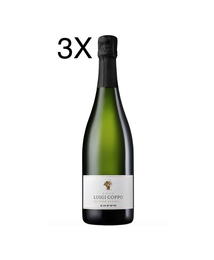 (3 BOTTLES) Cantine Coppo - Luigi Coppo - Brut 2020 - Metodo Classico - 75cl