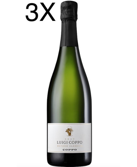 (3 BOTTLES) Cantine Coppo - Luigi Coppo - Brut 2020 - Metodo Classico - 75cl