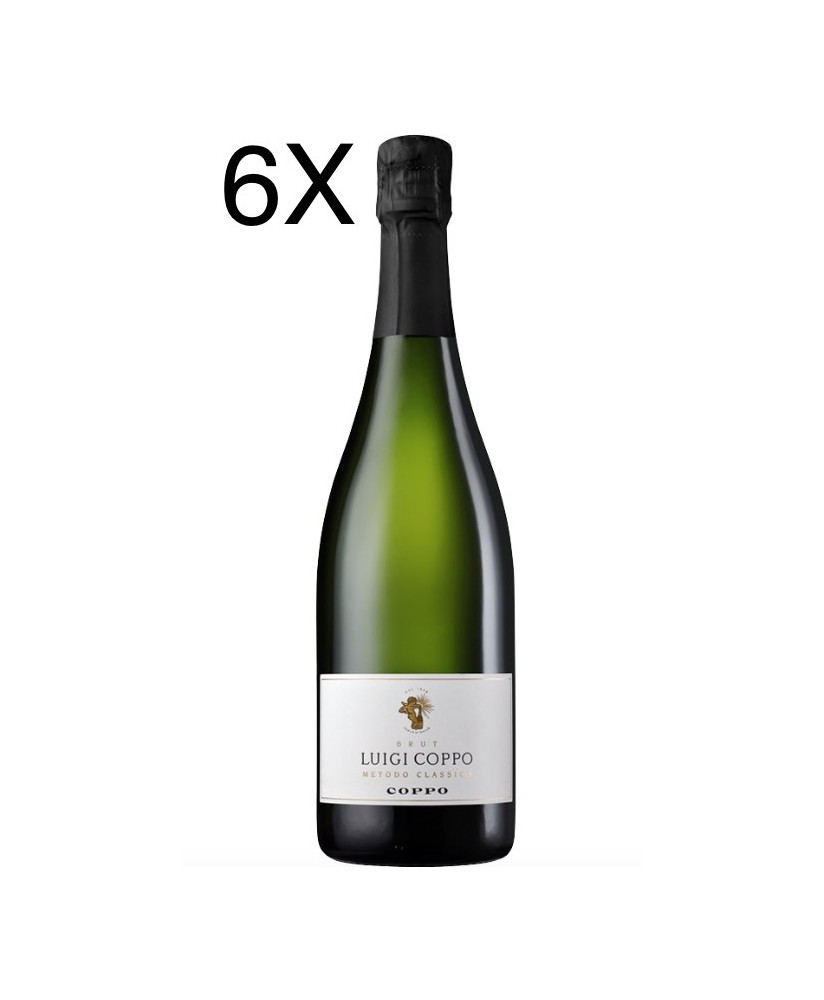 (6 BOTTLES) Cantine Coppo - Luigi Coppo - Brut 2020 - Metodo Classico - 75cl