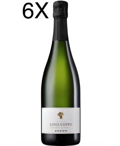 (6 BOTTLES) Cantine Coppo - Luigi Coppo - Brut 2020 - Metodo Classico - 75cl