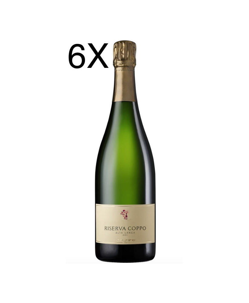 (6 BOTTLES) Cantine Coppo - Riserva Coppo 2018 - Extra Brut - Alta Langa DOCG - 75cl