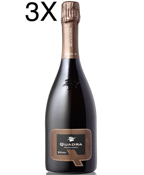 (3 BOTTLES) Quadra - QZero - Dosaggio Zero Riserva 2014 - Franciacorta DOCG - 75cl