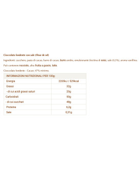 Vendita online tavolette di cioccolato Lindt & Sprüngli Exellence fondente amaro con sale marino, Fior di Sale. Shop on line tav