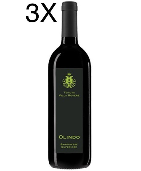 (3 BOTTLES) Tenuta Villa Rovere - Olindo 2017 - Sangiovese Superiore - Romagna DOP - 75cl