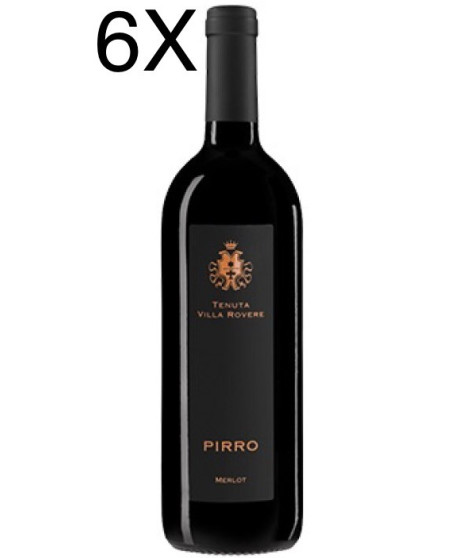 (6 BOTTLES) Tenuta Villa Rovere - Pirro 2016 - Merlot - Forlì IGT - 75cl