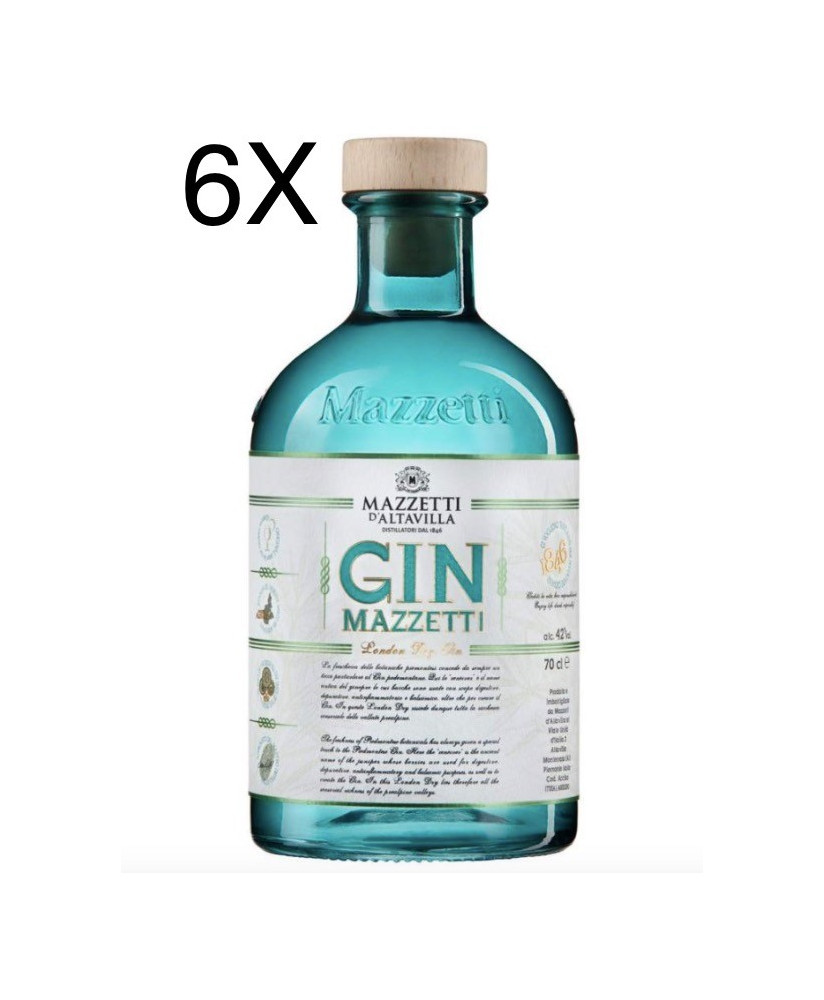 (3 BOTTLES) Mazzetti d'Altavilla - London Dry Gin - 70cl