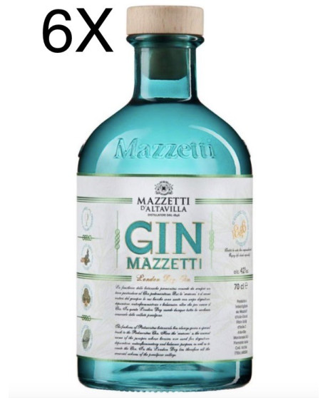 (6 BOTTLES) Mazzetti d'Altavilla - London Dry Gin - 70cl