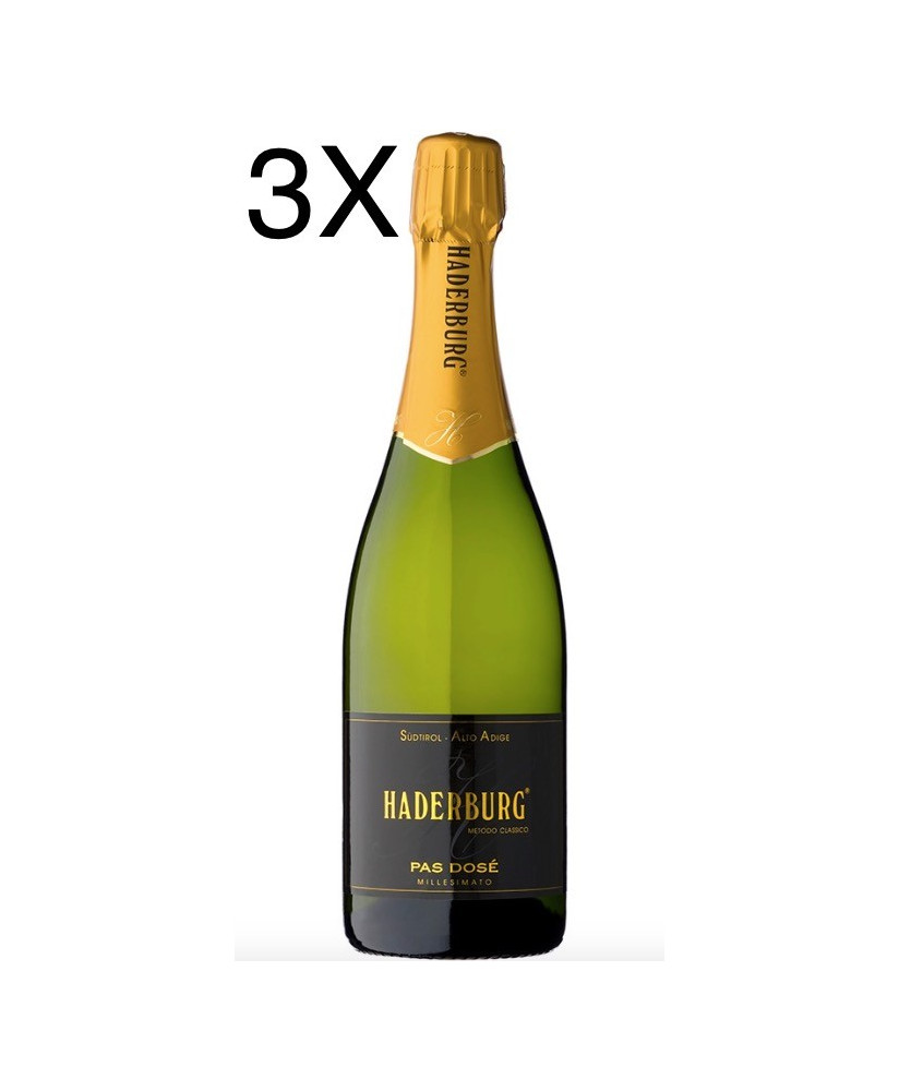 (3 BOTTLES) Haderburg - Pas Dosé millesimato 2019 - Alto Adige DOC - 75cl