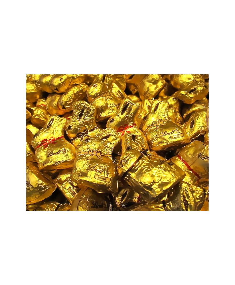Vendita online Coniglietti Gold Bunny di Pasqua assortiti Lindt & Sprüngli al Latte fondenti e di cioccolato bianco. Shop on lin