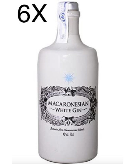 (6 BOTTLES) Macaronesian Gin - White - 70cl