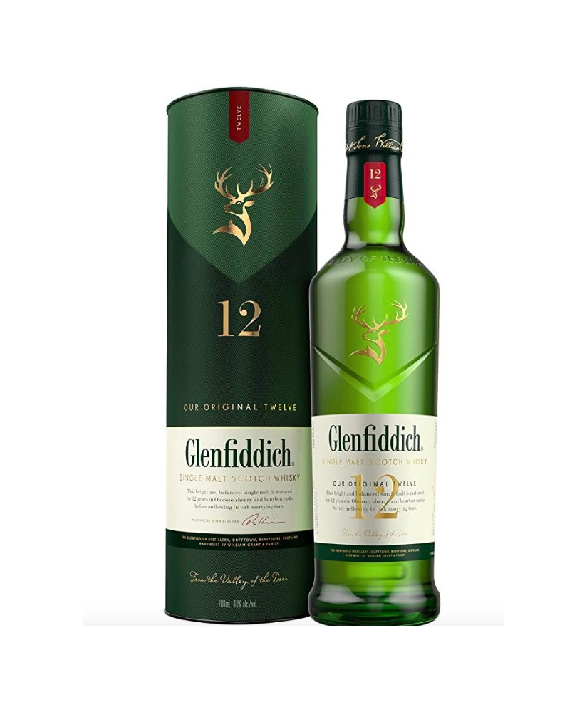 Glenfiddich - Single Malt Scotch Whisky - 12 anni - 70cl 