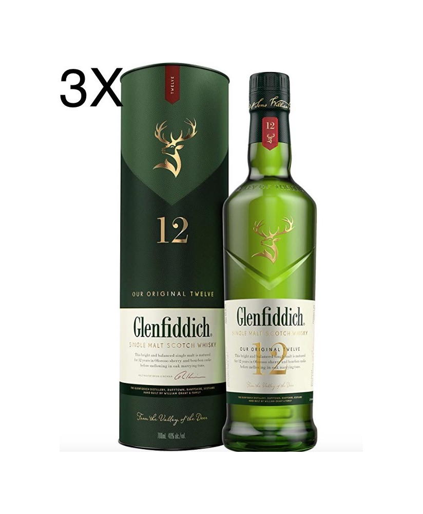 Vendita online Whisky scozzese Glenfiddich 12 anni, shop on line scoth wisky invecchiato al miglior prezzo on-line