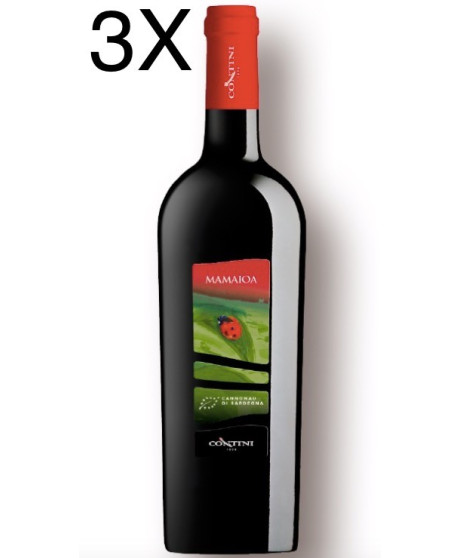 (3 BOTTIGLIE) Contini - Mamaioa Rosso 2018 - Cannonau DOC - 75cl