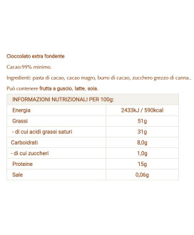 Lindt - Excellence - 99% - 50g