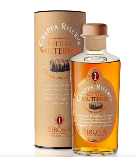 Sibona - Grappa Riserva - Affinata in Botti da Sauternes - 50cl